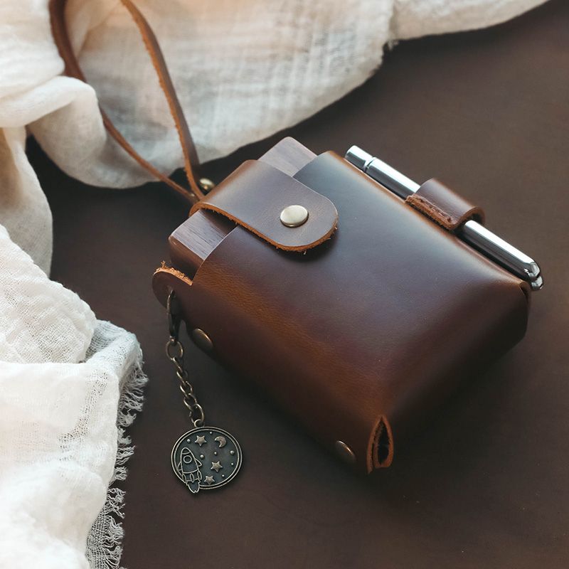 Leather Case for Handmade Walnut Art Kit