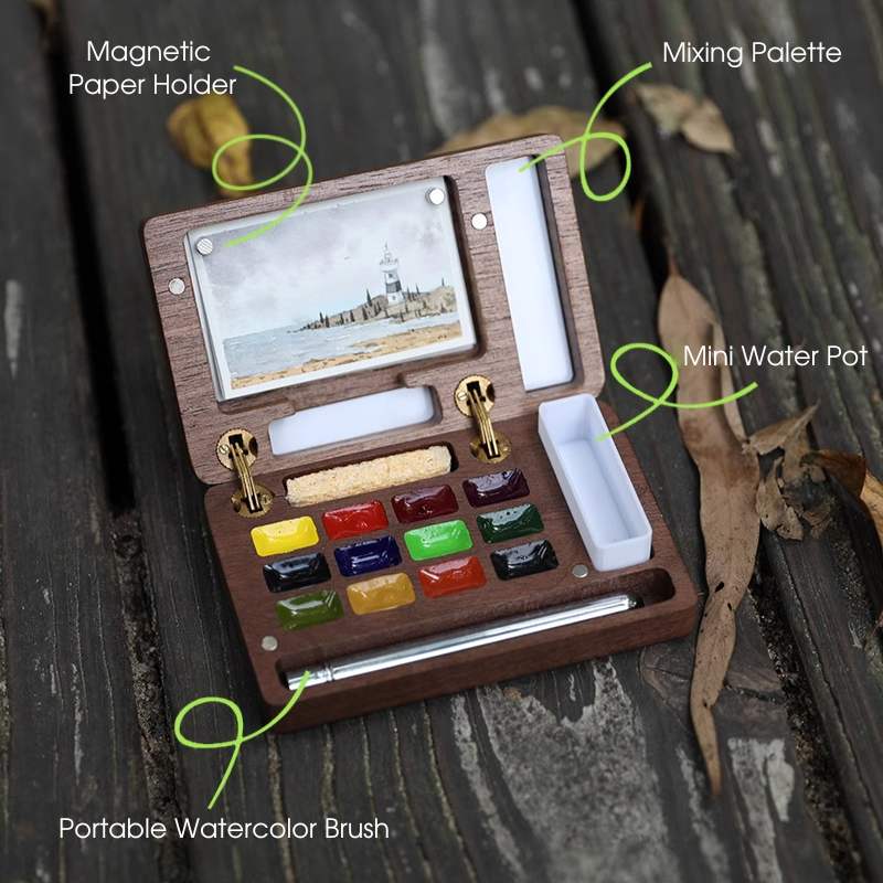 ArtMate - Handmade Walnut Art Kit